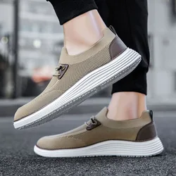 Fujeak Scarpe da uomo di nuova moda Scarpe da uomo classiche di marca Scarpe casual di marca Mocassini leggeri da esterno Mesh Uomo Sneakers Tenis Masculino