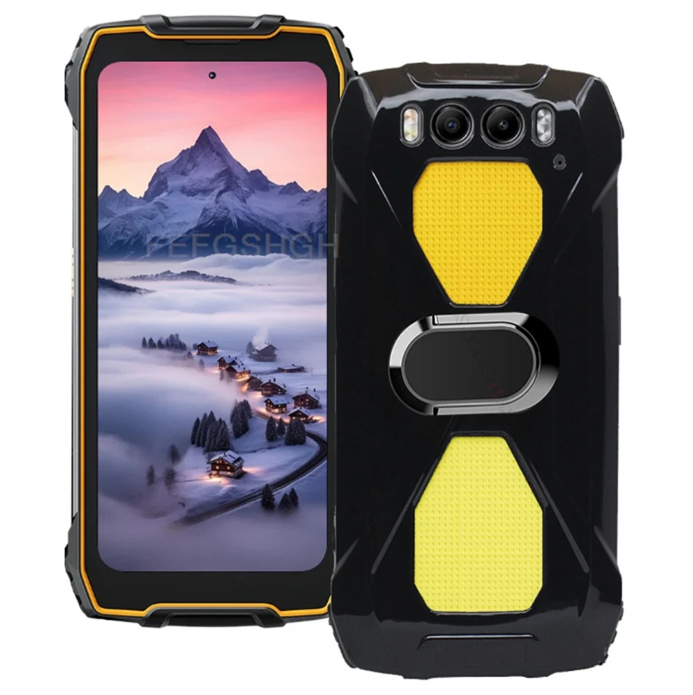 For Blackview BV7300 2024 BlackviewBV7300 BV 7300 6.67" Back Ring Holder Bracket Phone Case Smartphone TPU Soft Silicone Cover