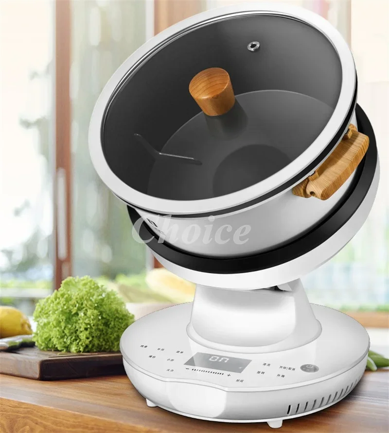 Household Cooking Machine Fully Automatic Kitchen Intelligent Cooking Robot Stir Frying Pan 8l Nano Ceramic Non-stick Pan