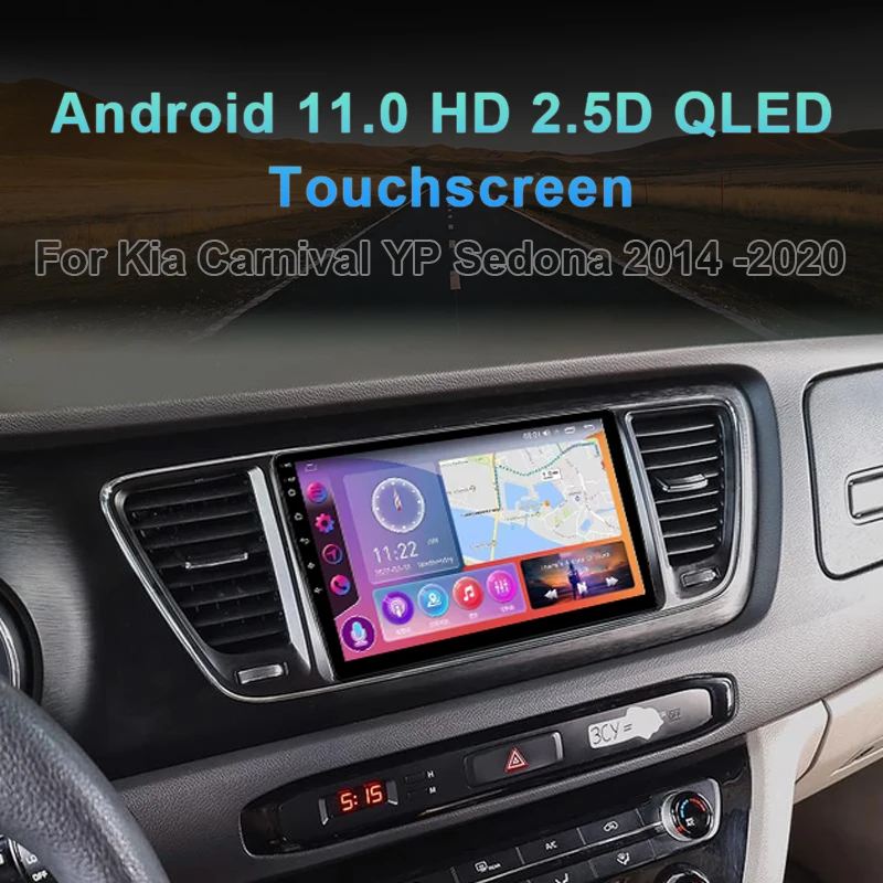 MAMSM Android12 Car Radio For Kia Carnival YP Sedona 2014 -2020 LHD Multimedia Bluetooth Player Navigation 4G GPS Carplay stereo