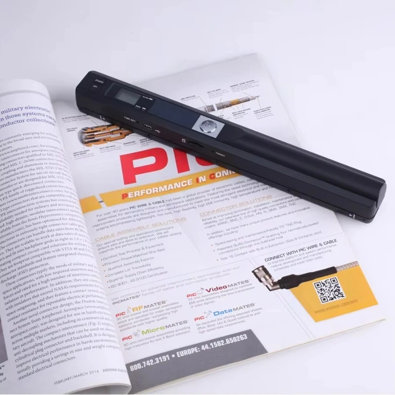 Portable A4 Document Scanner for Documents Books Office Handheld Mobile Scanners JPG/PDF 900DPI