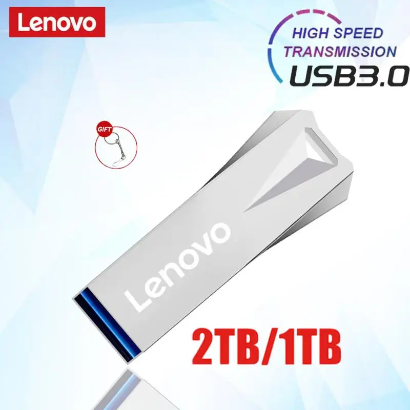 Lenovo Metal 2Tb Usb Flash Drive Usb 3.0 Hoge Snelheid Bestandsoverdracht U Schijf 16Tb 8Tb Ultra Grote Capaciteit Waterdicht Usb Geheugen