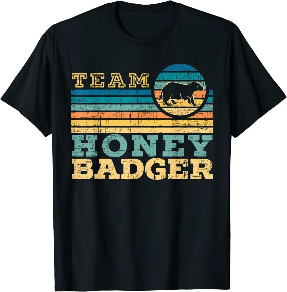 Team Honey Badger Fearless Animal Ratel Courageous Carnivore T-Shirt  Anime Graphic T-shirts for Men Clothing Women