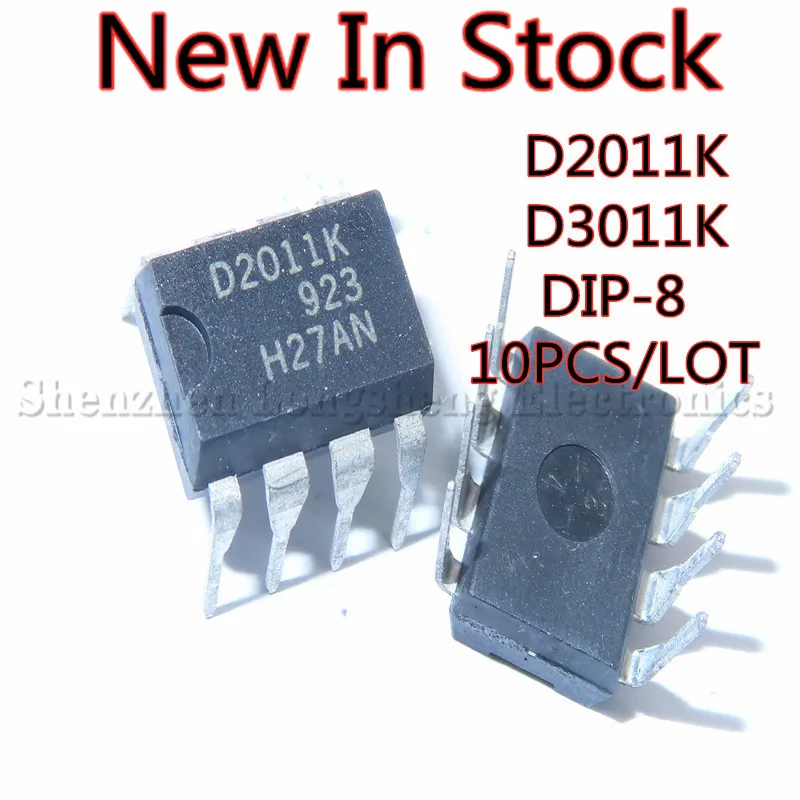 10PCS/LOT D2011K D2011 D3011K D3011 DIP-8 LCD power management chip New In Stock