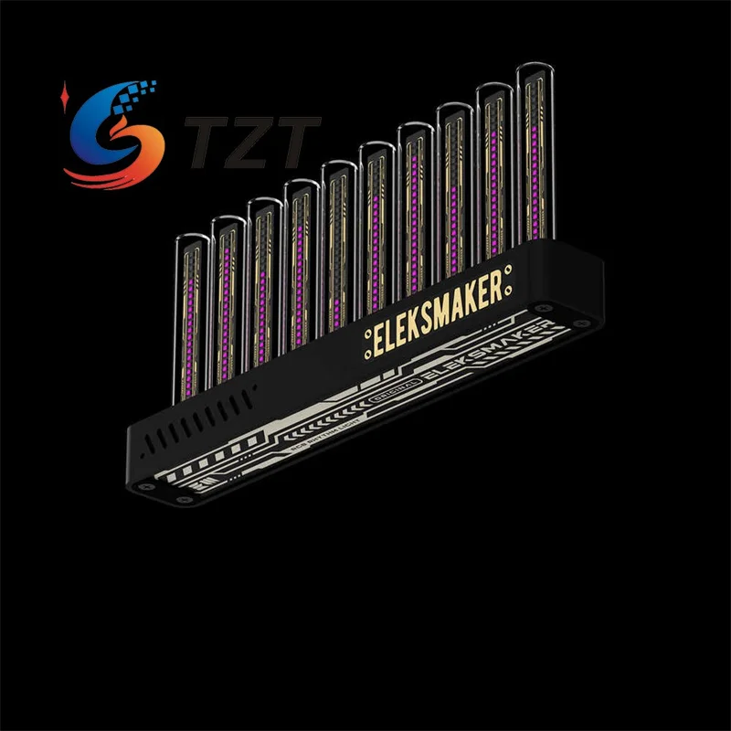 TZT EleksMaker T10 RGB Rhythm Light with Aluminum Base Retro Pseudo Glow Tube Electronic Tube Music Spectrum Light