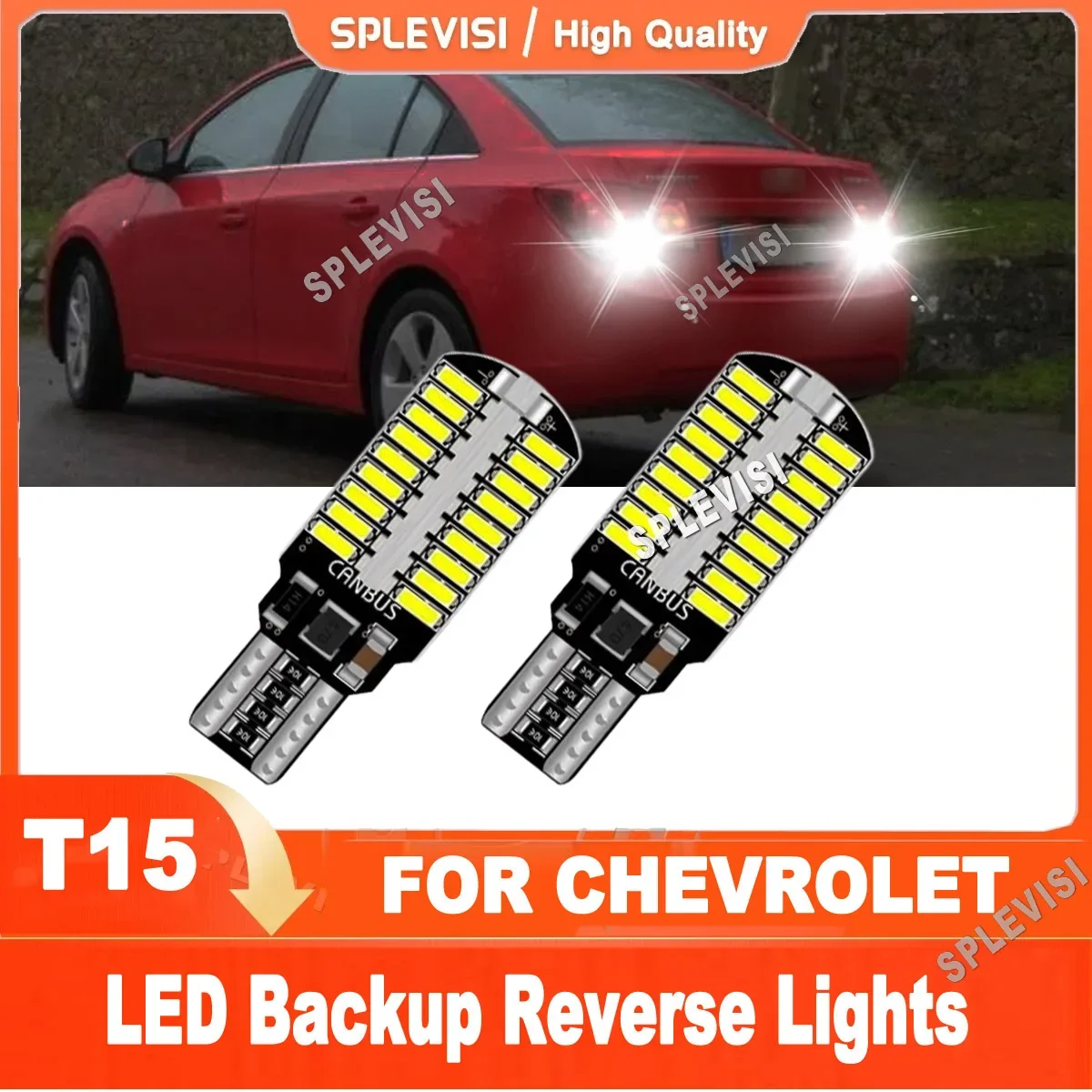 

2x T15 912 915 White LED Reverse Light Bulbs Repalce For Chevrolet Chevy Cruze Captiva Epica Traverse Blazer HHR Bolt EV Trax