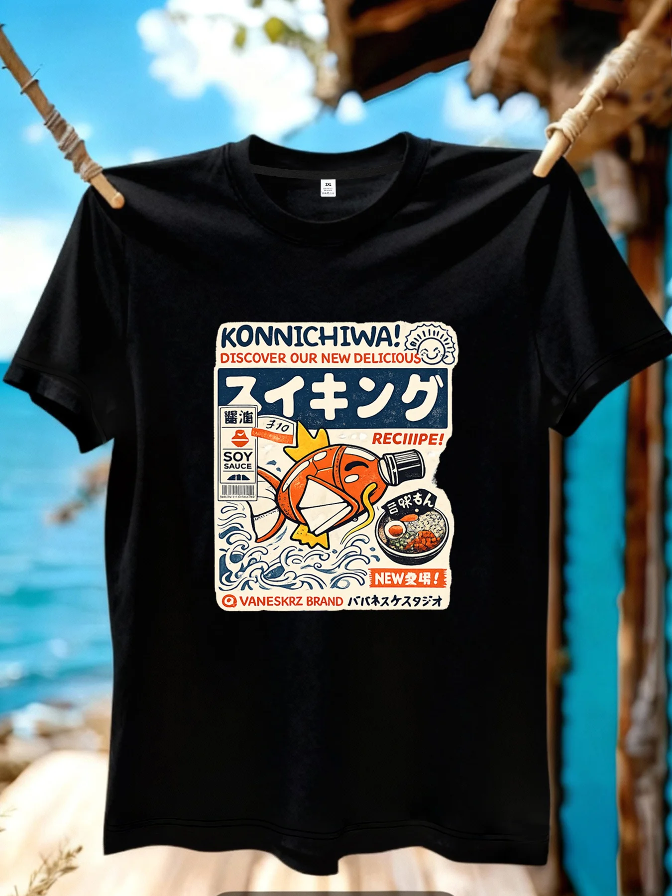 

【YJ01189】Goldfish Cartoon Print Plus Size Women's T-Shirt Summer Casual Short Sleeve Top Fashionable Versatile Clothing