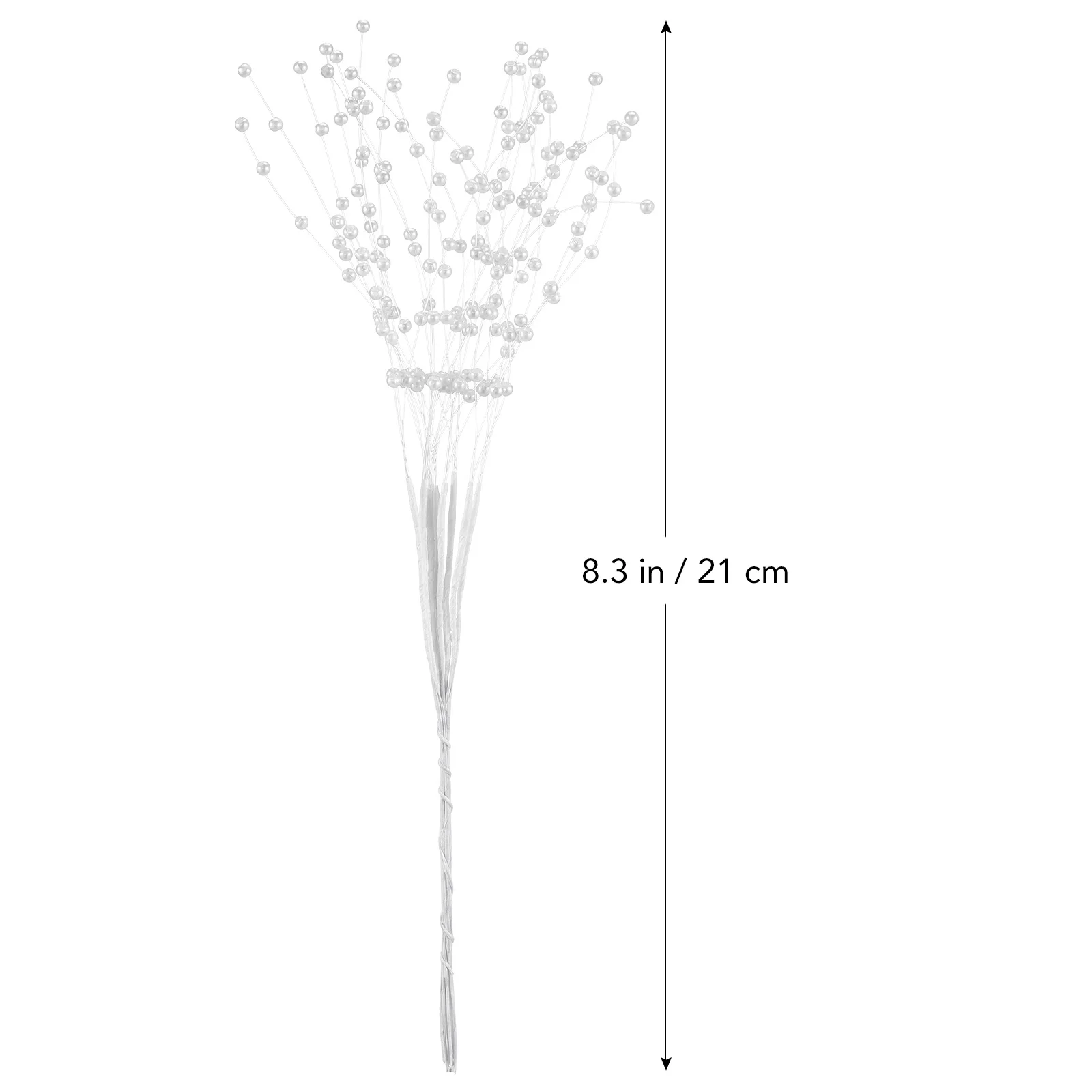 

100pcs Abs Sticks Bridal Wedding Bouquet Floral Decoration Supplies White 4Mm Pearl Strip 22Cm Long Elegant Party Accessory For
