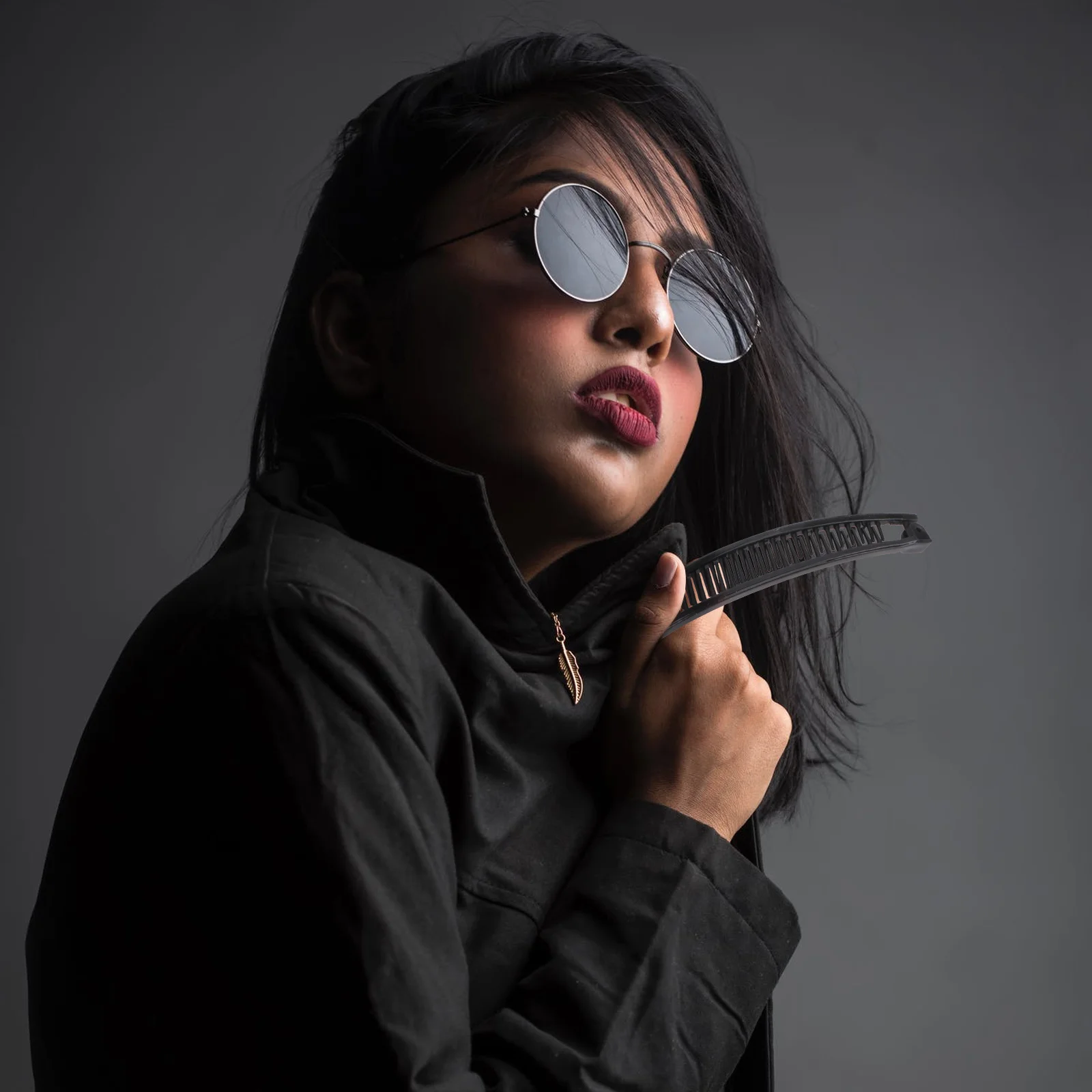 

9pcs Fish Shaped Hair Clips Banana Clip Vintage Hairpins Plastic Hair Clamp Party Wedding Headdress Accessories