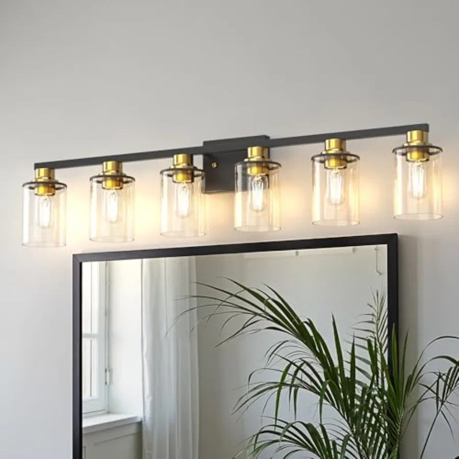 

Bathroom Light Fixtures, Bathroom Lighting Fixtures Over Mirror Clear Glass Shade, Vanity Lights for Hallway Living Room Bedroo