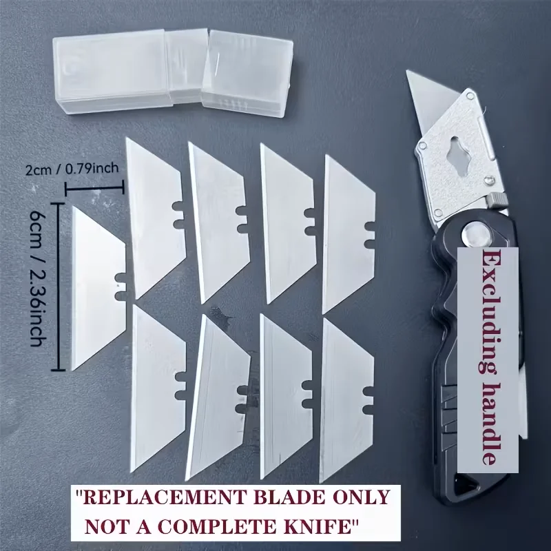 Professional Trapezoidal Blade - Heavy-duty stainless steel replacement cutting blade suitable for most tool handles