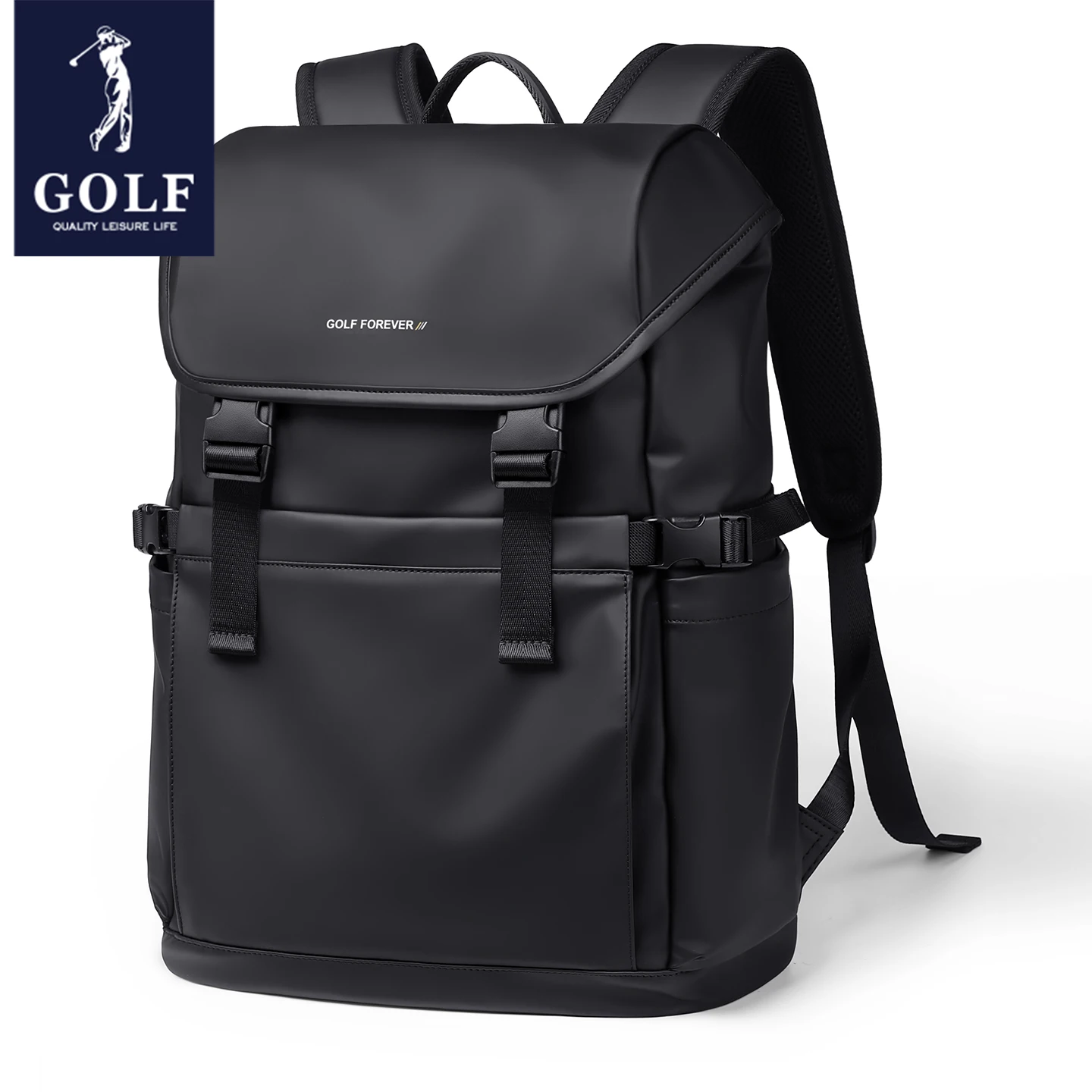 GOLF Waterproof Backpack for Men Large Capacity 15.6 Inch Business laptop Travel Backpack Male Fashion Schoolbag Solid Color