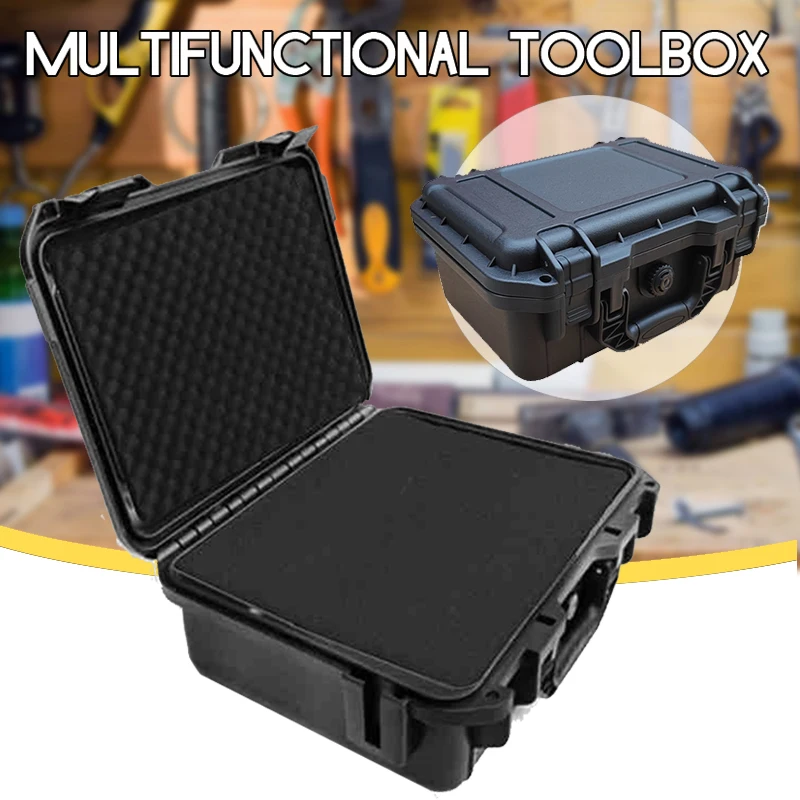 Sponge Tool Box Equipment Case with Foam Buffer Protection Toolbox Waterproof Plastic Hard Case Tool Box Pelican Case Suitcase