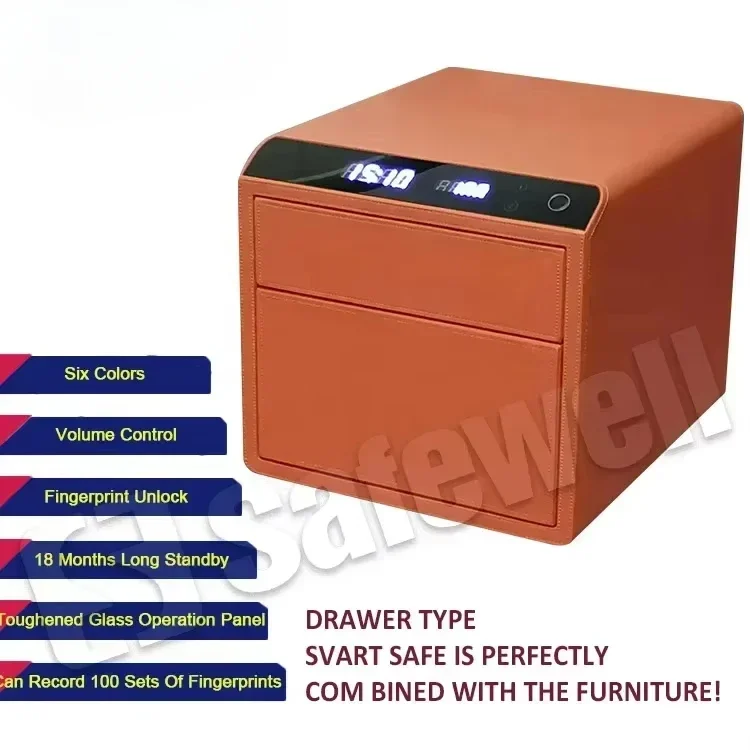 SWJW-08 Big Double Multi Function Luxury App ปลดล็อคตู้เซฟเครื่องประดับที่ซ่อนอยู่พร้อมระบบล็อคอิเล็กทรอนิกส์