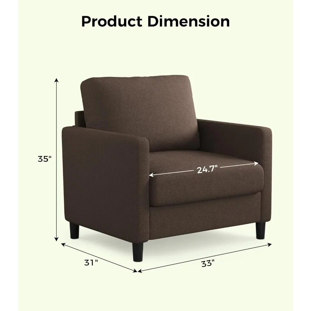 33 "أريكة لهجة كرسي مريح كرسي بذراعين لغرفة النوم وغرفة المعيشة أداة خالية الإعداد مريح القراءة كرسي أثاث غرفة المعيشة