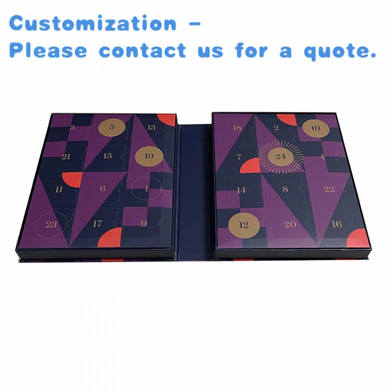 custom.24day Handmade Custom Packing Advent Calender Box