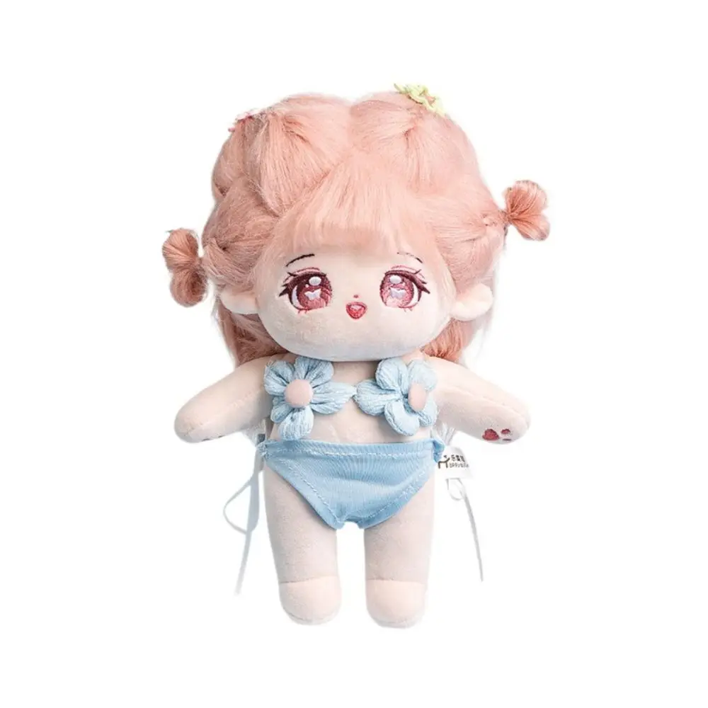 Bikini Set Cotton Doll Bikini Suit Strap Pants Plush 20cm Doll Swimming Outfit Overall Cute Cotton Doll Swimsuit Suit