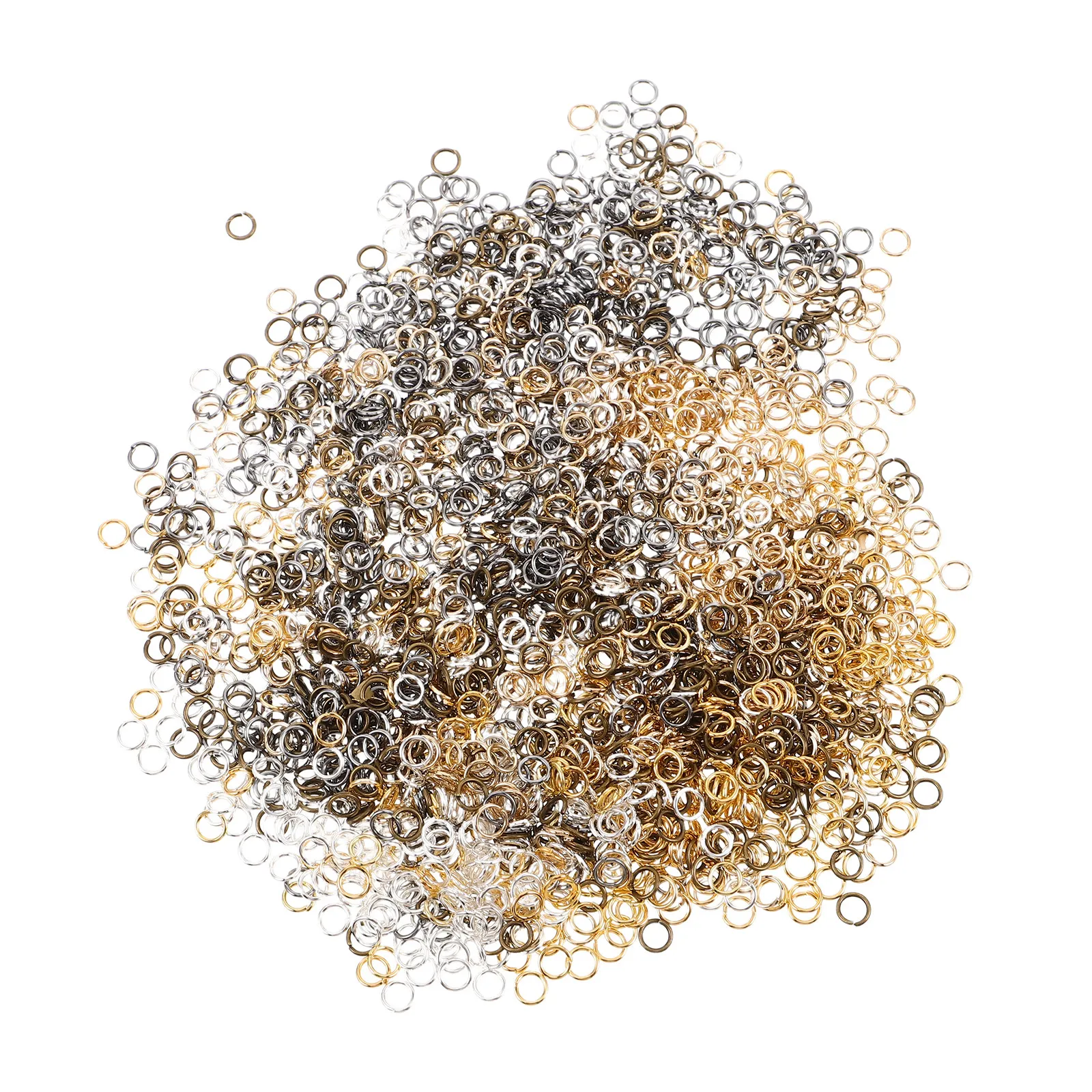 

10Packs 4Mm Jewelry Jump Rings Metal Craft Rings Open Split Circles for DIY Jewelry Making Necklace Bracelet Keychain Repairs