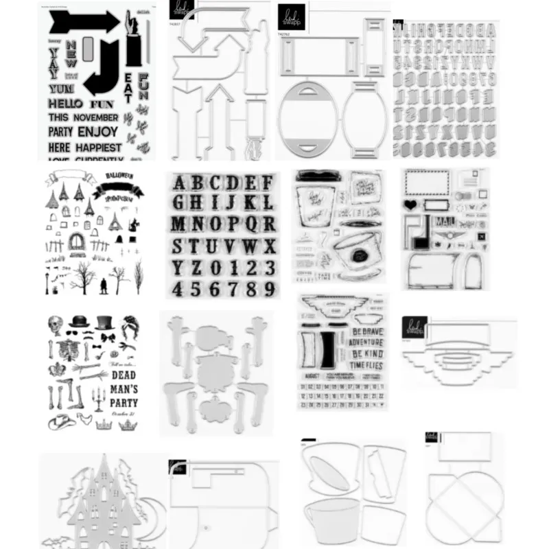 English Transparent Clear Silicone Stamp/seal for DIY Scrapbooking/photo Album Decorative Clear Stamp Sheets  B8113