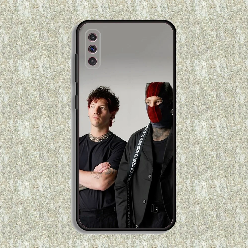 T-Twenty One P-Pilots Albus Phone Case For Samsung S23,23,22,30,21,10,9,Note20 Ultra,Lite,Ultra,5G,Plus,FE,Black Soft Case