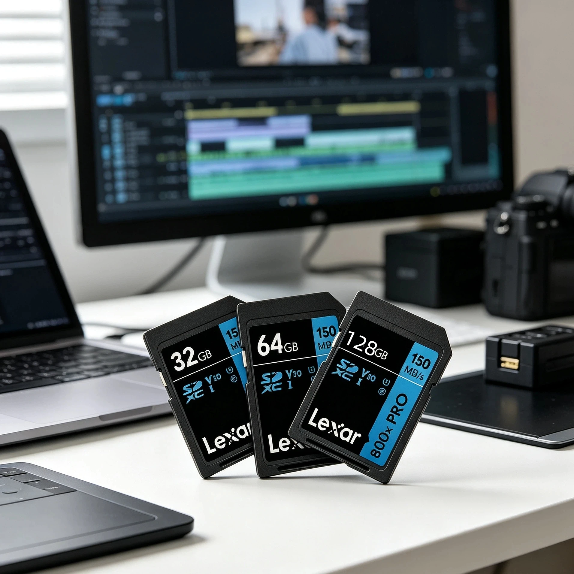 4K Video SD Card Lexar 800x PRO UHS-I 32GB 64GB 128GB 256GB SDHC/SDXC Memory Card 150MB/s Read V30 U3 for DSLR Mirrorless Camera