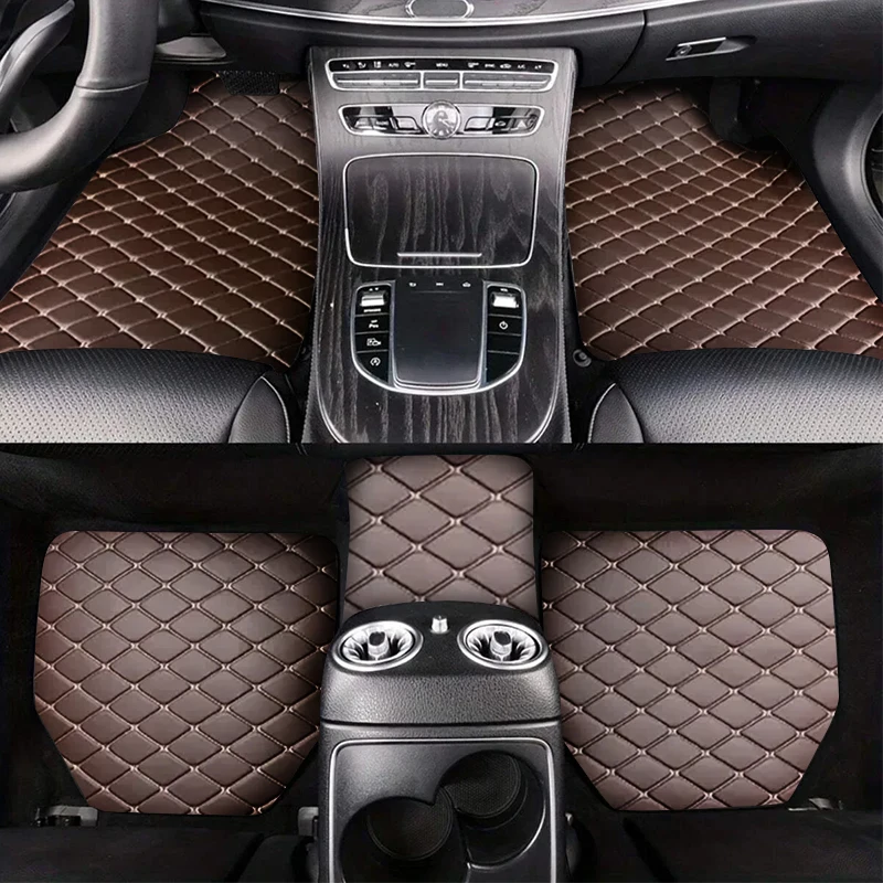 5-Piece Waterproof PU Leather Car Floor Mats