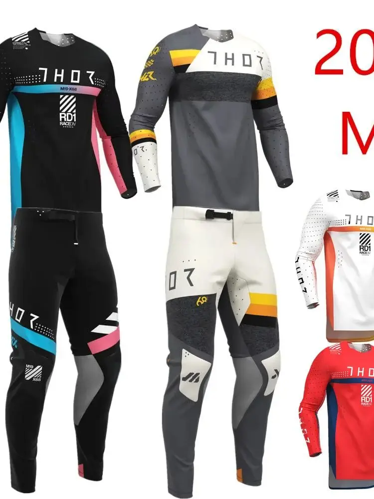 AliExpress Thor NEW 180 MX Motocross Jersey and Pants Race Combo Enduro DH Dirt Bike Gear Set Off-road MTB ATV Moto Suit