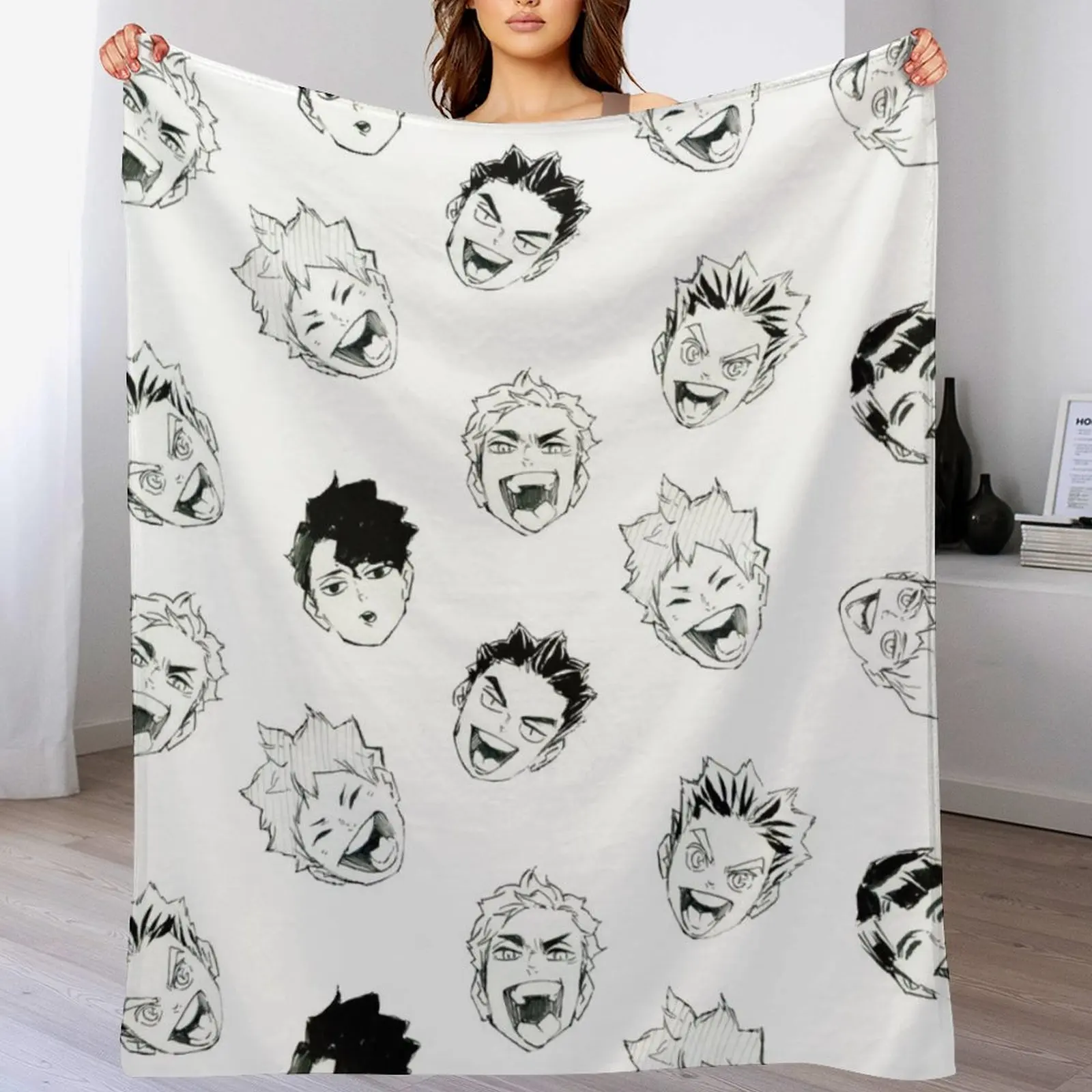 

jackals pattern Throw Blanket For Decorative Sofa Sofa Quilt Blankets