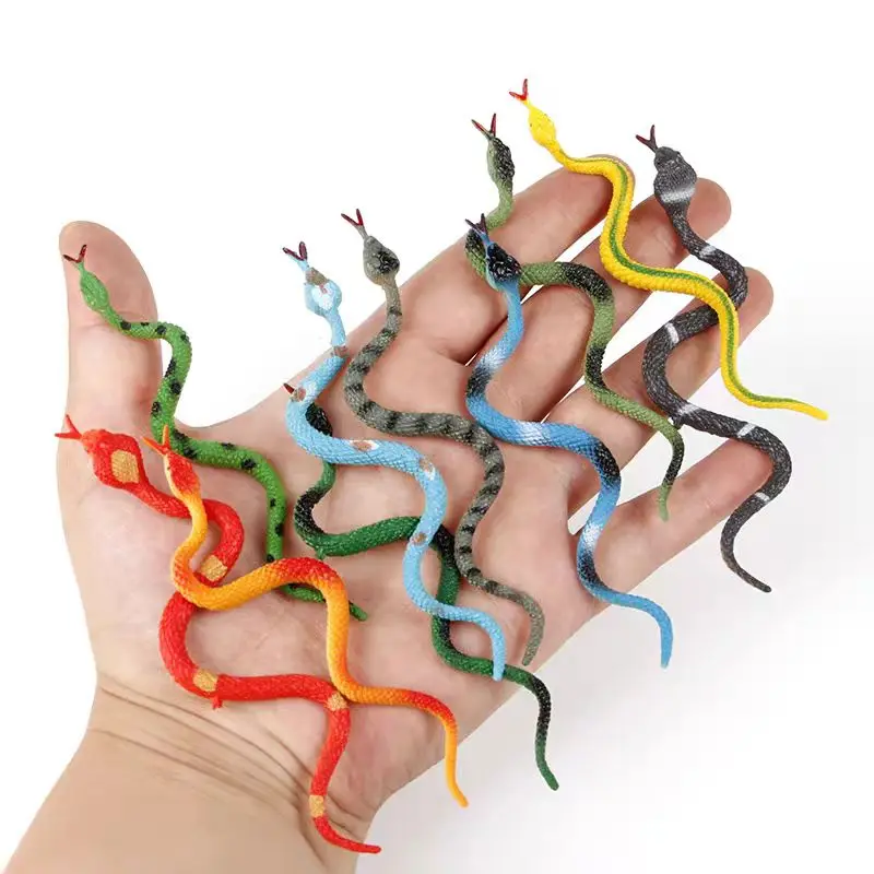 12-teiliges Set realistischer Tierfiguren, Mini-Schlangen-, Insekten-, Krabben- und Schildkrötenmodelle, Lernspielzeug für Kinder, Scherzartikel für Partys