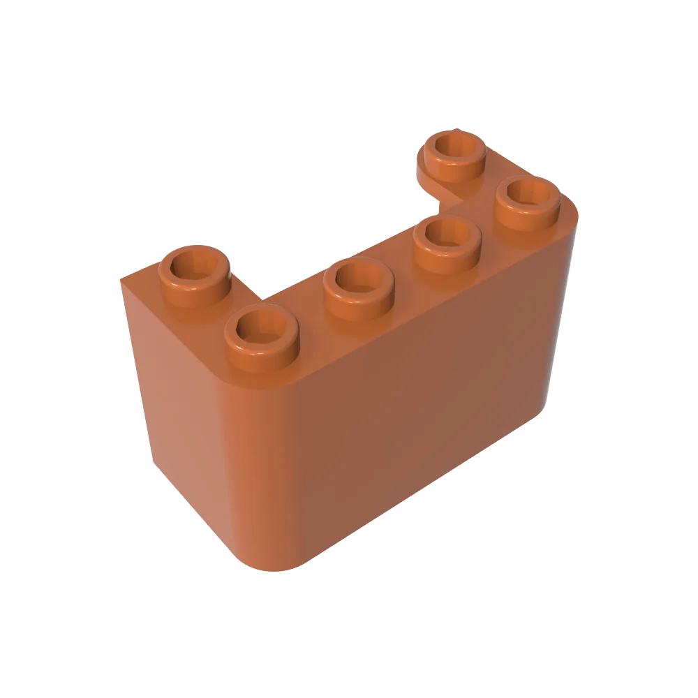 مكعبات بناء Gobricks GDS-1156 الزجاج الأمامي عمودي 2 × 4 × 2 متوافقة مع ليغو 4594 للأطفال التعليمية التقنية