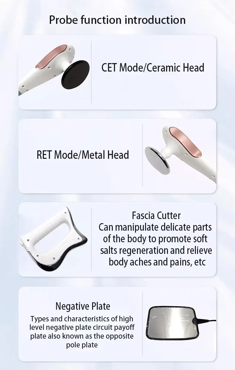 448Khz CET RET Tecar Device INDIBA Physical Therapy Machine Rf High Radio Frequency Diatermia Pro Loss Weight Health Care System