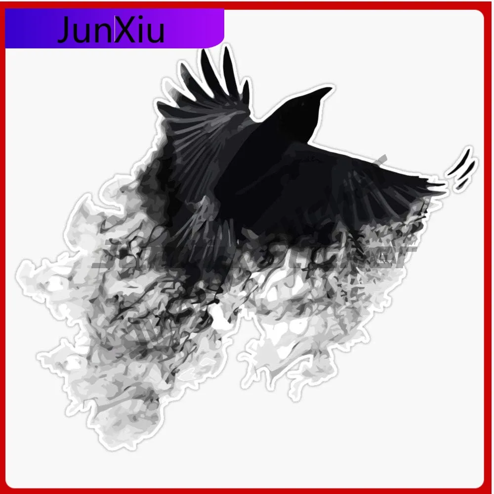 

The Black Crow Vinyl Decal Waterproof Sticker Car Laptop Wall Window Bumper Sticker X 500 Adventure Motorcycle Stickers Custom