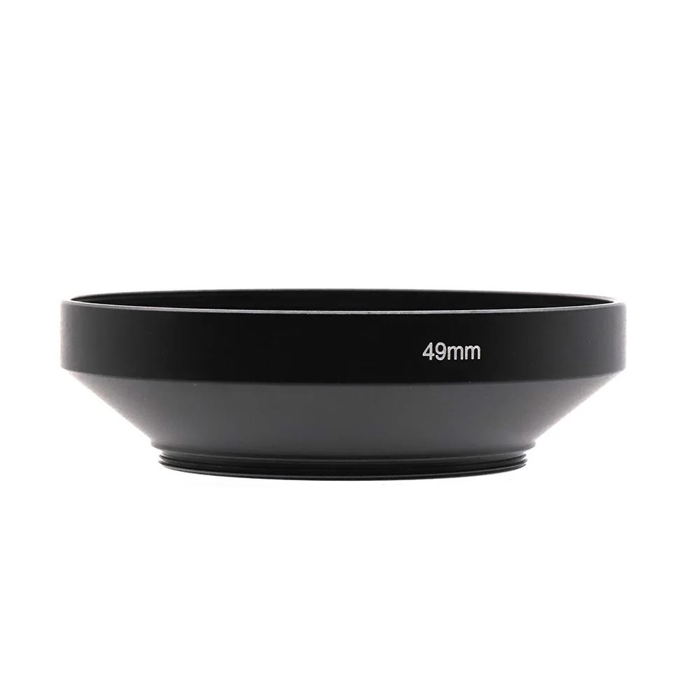Metal Lens Hood 39-82mm Multi-Size, Universal Screw-in Hood for Canon Nikon Sony DSLR Mirrorless, Anti-Glare Wide Angle Shade