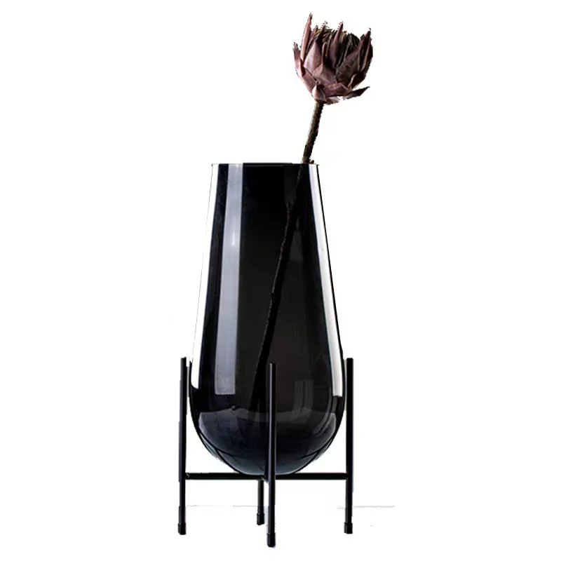 Light luxury vase glass fruit plate ornament modern simple home living room dining table coffee table high-end soft decoration