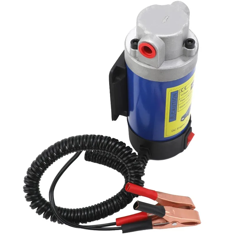 Portable electric self-priming strong gear pump for engine oil extraction and oil transfer replacement pump oil suction pump