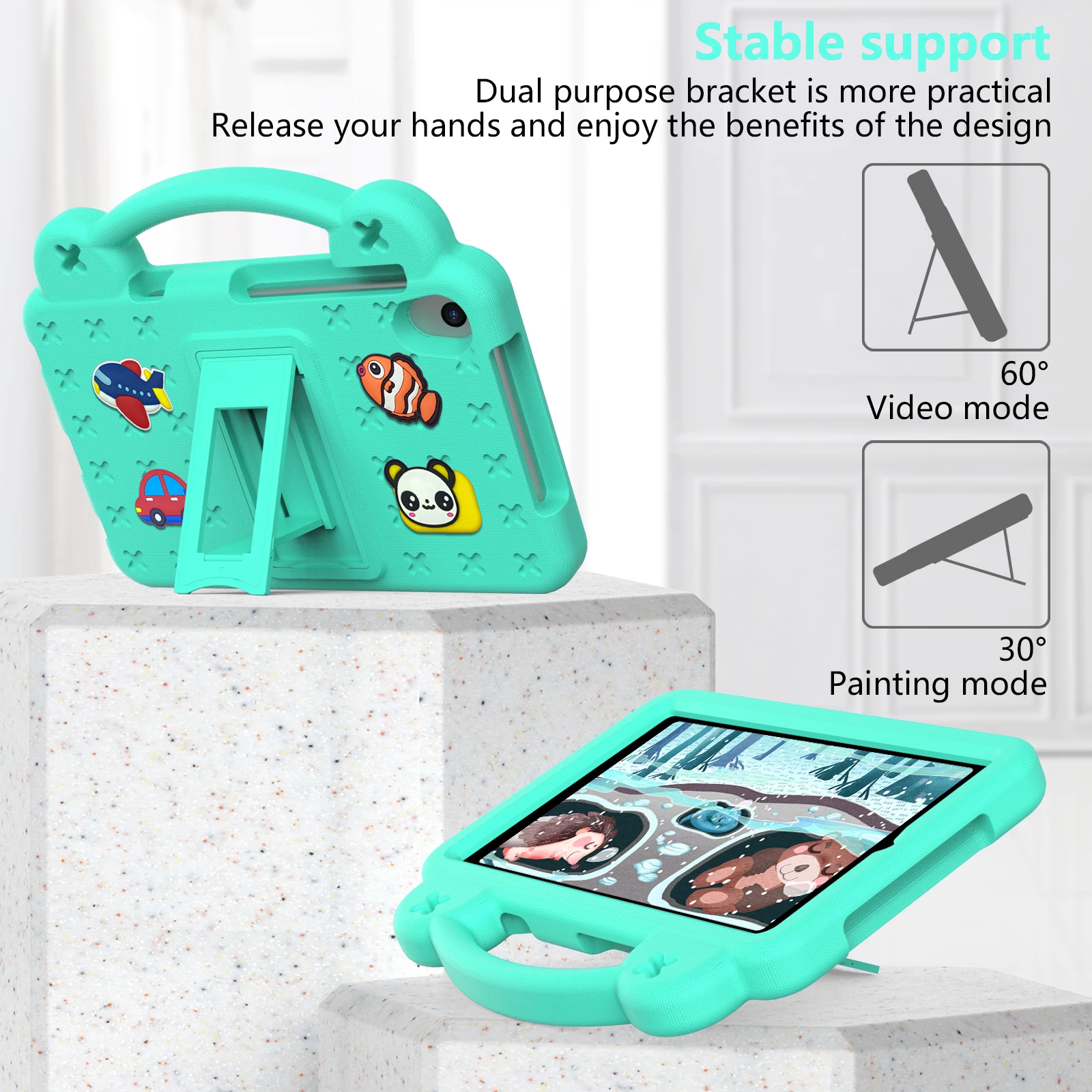 Case For Samsung Galaxy Tab A 8.4 Inch 2020 SM-T307 T307U Shock Proof Full Body Kids Children Safe Non-toxic Tablet Cover