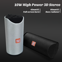 TG113 Bluetooth Speaker Wireless Subwoofer Bass 1200mAh Waterproof Column Boombox TF AUX FM Stereo Outdoor Music Loudspeaker