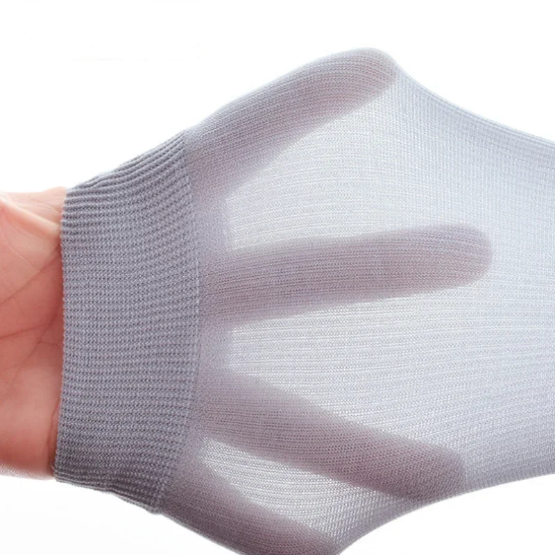 Chaussettes longues à rayures ultra fines pour hommes, chaussettes respirantes, fibre de bambou glacée, anti-favorable, solide, affaires, été, 10
