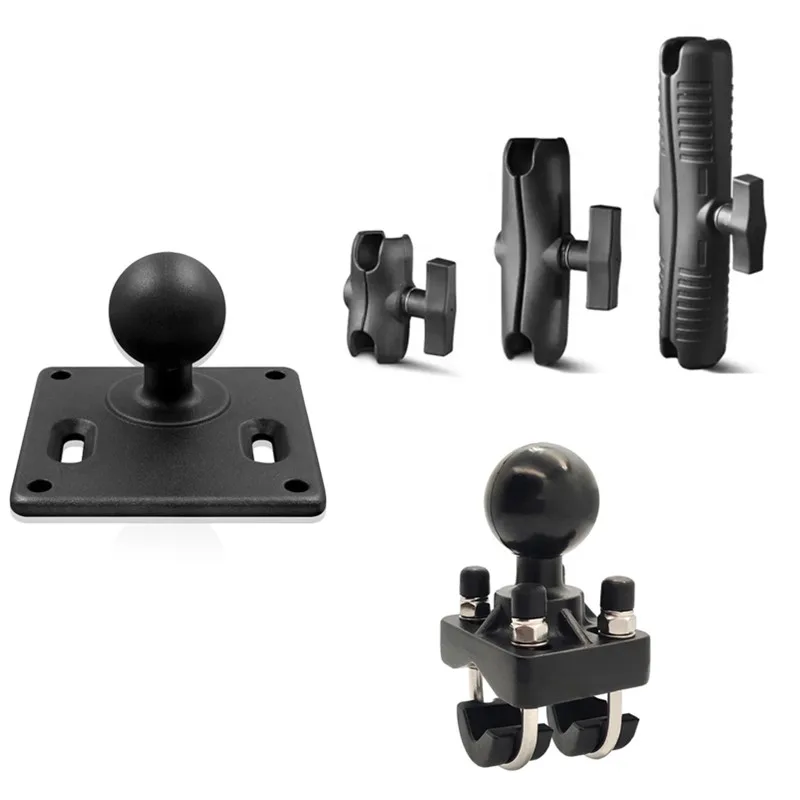 Двойной U-образный болт размера 1,5 дюйма, прямоугольный усилитель с шаровым креплением 1,5 дюйма для VESA 75 x 75, двойное шаровое крепление для дисплеев