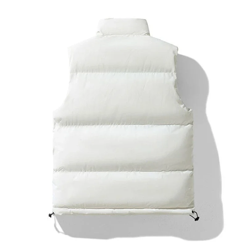 

Asian Fit Slimming Vest Pure Color Puffer Coat for Women Modern Minimalist Design Gift for Mom Friends