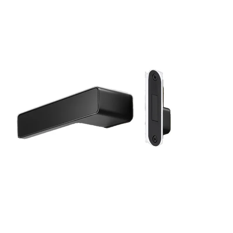 Italian minimalist ecological door lock modern indoor door, bedroom room silent magnetic attraction simple