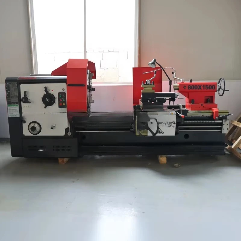 Metal Lathe JORSEN CW6180 Horizontal Manual Lathe CE/ISO Certified 4 Tool Stations for Aerospace Part Precision Finishing