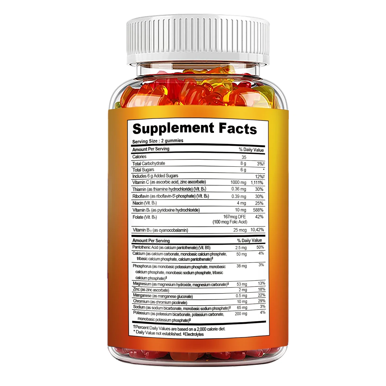 علكات فيتامين C - مضادات الأكسدة تدعم الجهاز المناعي والكولاجين، وتعزز الصحة العامة، وتجديد المغذيات