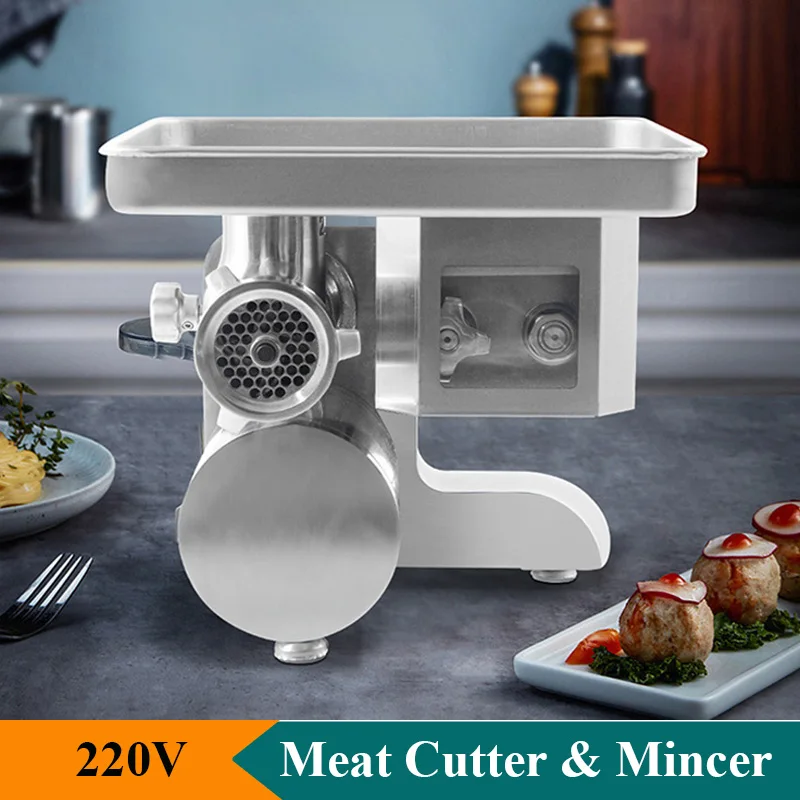 

Electric Meat Mincer Grinder Household Portable 3-15mm Food Cutting Machine Sausage Stuffer Stainless Steel Food Processor