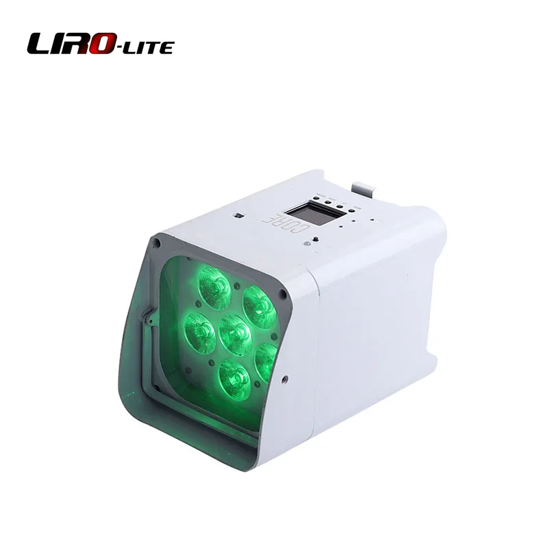 10pcs with case Battery Wireless Par 6x18w Rgbwa Uv 6in1 Dj Par Light IR Remote and Wifi Control Led Par for Stage Party Show