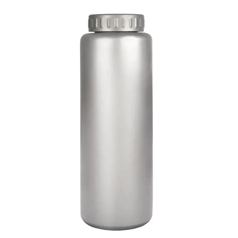 A53Q-Pure Titanium 1200Ml Water Bottle Single Wall For Coffee Tea Storage Flask Portable Outdoor Camping Travel Gear Tool