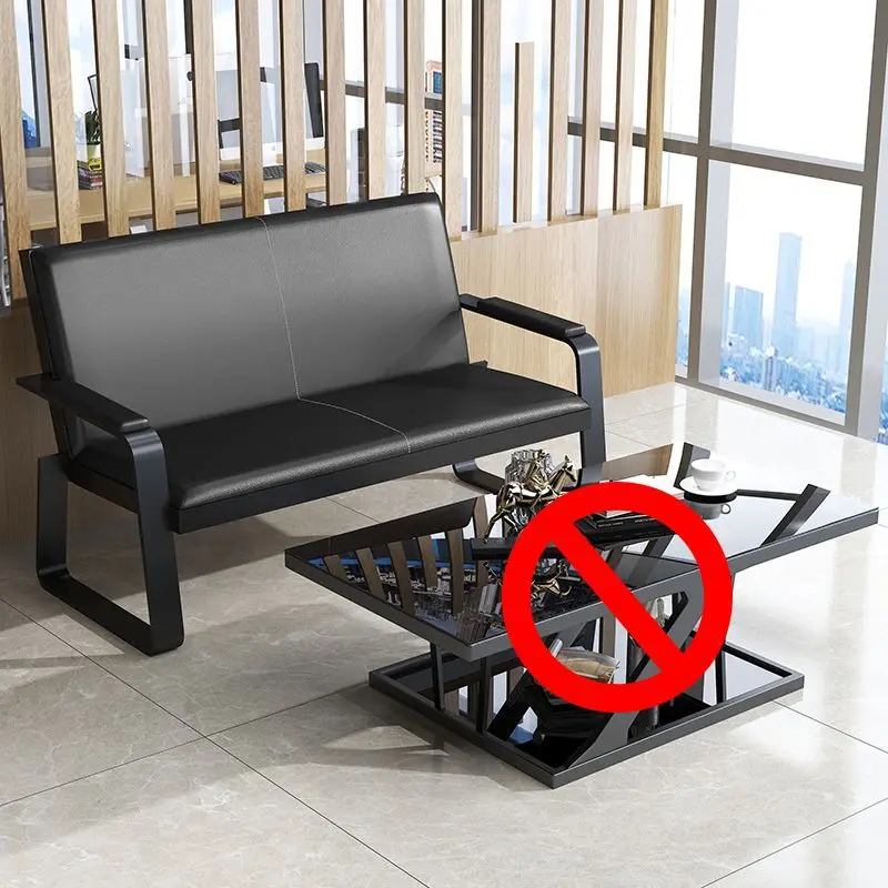 Ensemble de canapé de bureau modulaire moderne et Simple, avec Table basse, pour la maison, le bureau, l'école, la salle à manger, l'hôtel, pour trois personnes