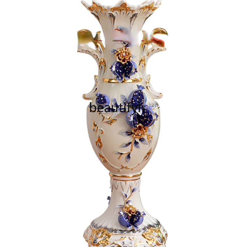 

HJ Floor Vase Set Living Room Master Gongda Vase Decoration