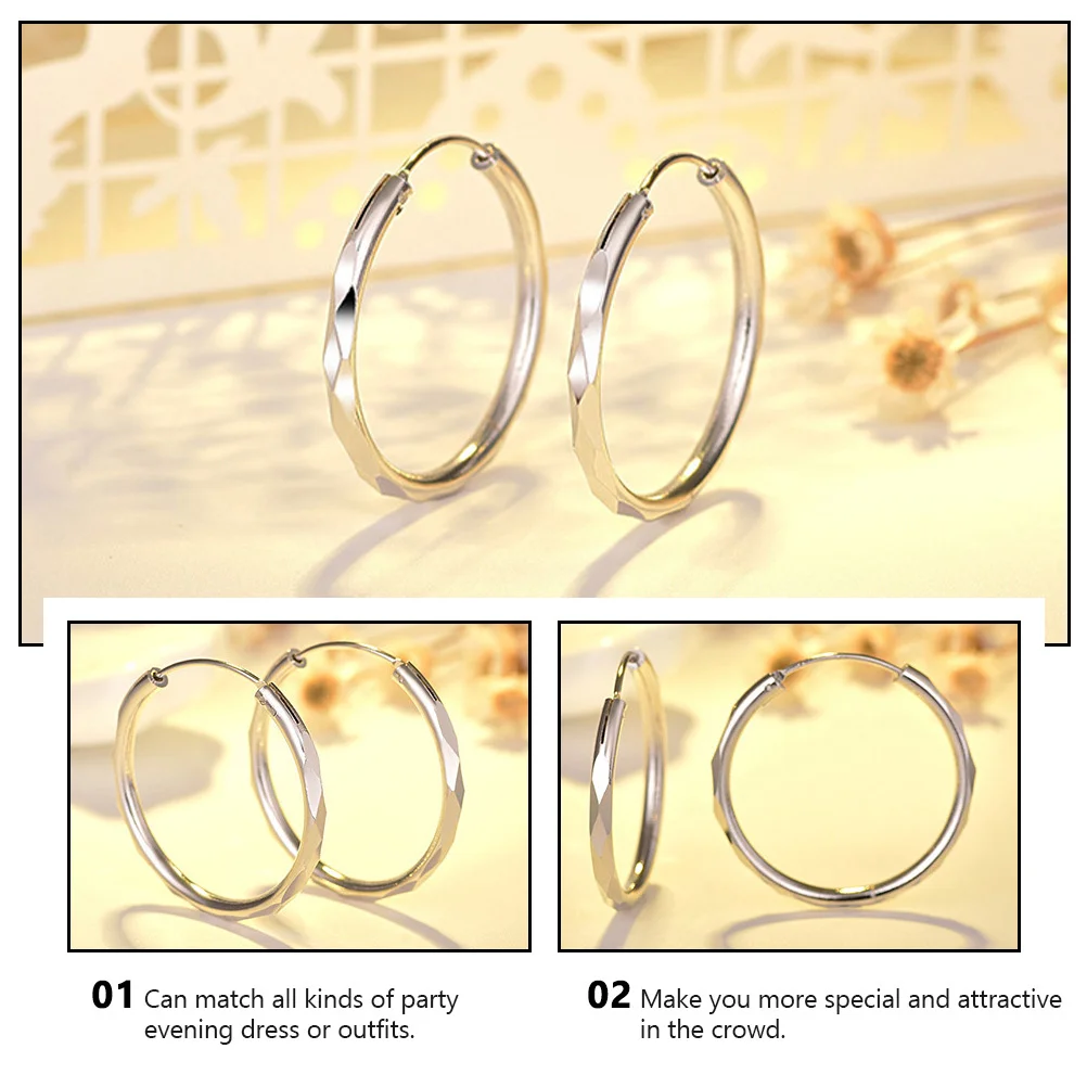 1Pair Round Earring…