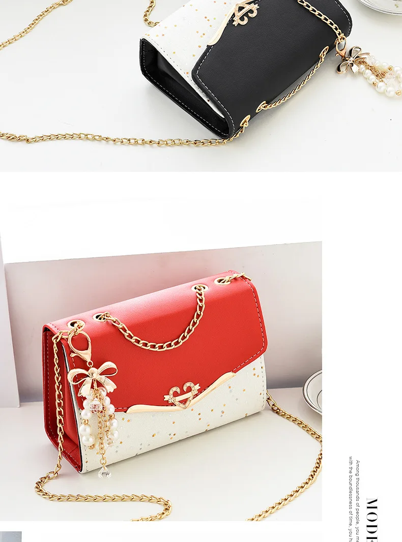 Hochwertige Handtasche aus PU-Leder, Damenhandtasche, einfarbige Umhängetasche, Damen-Messenger-Tasche, kleine Tragetasche für Damen und Mädchen. – Detail 13
